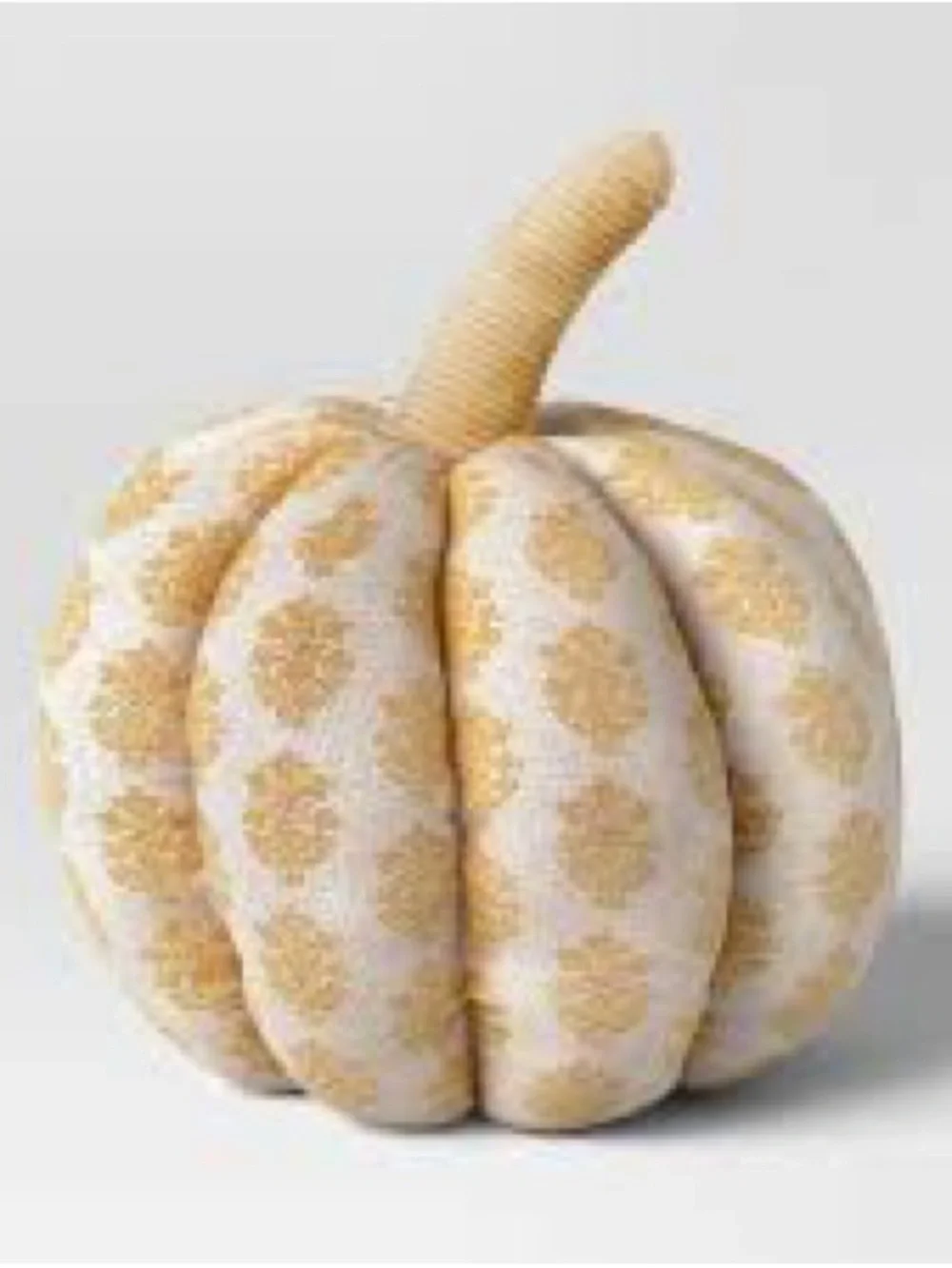 NEW Threshold Fabric Block Print Yellow/Natural Pumpkin